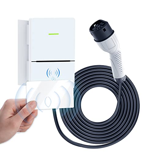 AUTOAND Cargador Coche Eléctrico Tipo 2, Cargador EV para Doméstico | Cable de 8,5 m (28ft) | 220 V, 7 kW, 32 A | IP65 Impermeable | para Todos los Vehículos Eléctricos
