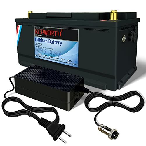 Batería de Litio 12V 120AH, 100A BMS, batería LiFePO4 Recargable de Ciclo Profundo hasta 7000 Veces, para Sistema Solar, RV, Barco, hogar, Camper
