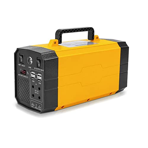 Batería de respaldo Estación de energía portátil 1000 Watts pico 500Wh Batería de litio para acampar/viajar/Uso en interiores y exteriores (panel solar no incluido),220v/110v,500W26Ah