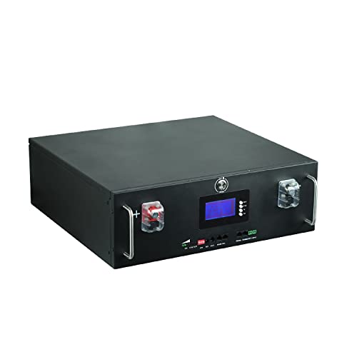 Batería Lifepo4 48V 120Ah 100Ah 200Ah LiFePo4 Paquete de batería BMS Incorporado 51.2V 5.12kw 32 Paralelo con Can RS485 Batería de Iones de Litio (Color : 48V 100Ah Battery)