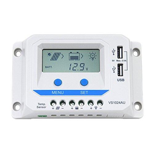 EPEVER PWM VS1024AU 10A Controlador de carga 12/24V max. PV 50V
