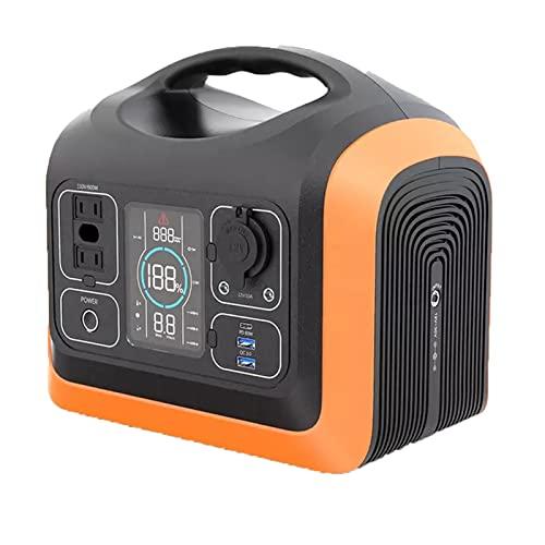 Estación de energía portátil 600W 595Wh Fuente de alimentación de respaldo con tomas de corriente de CA de onda sinusoidal pura Generador solar portátil para el hogar Camping al aire libre Viajes RV E