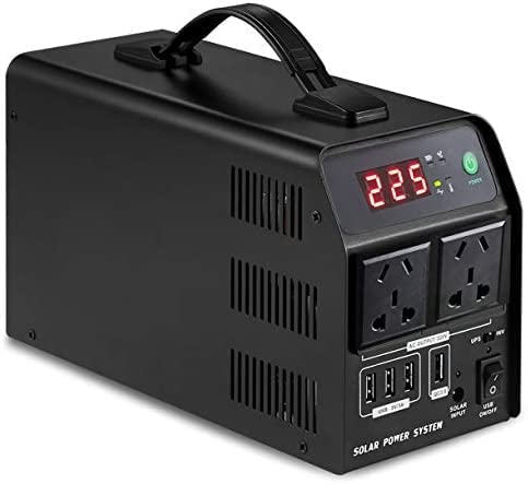 Generador Portátil De 500W, Fuente De Alimentación De Emergencia De La Estación De Energía De 520Wh 120000mah, Fuente De Alimentación De Emergencia para Acampar, Banco De Energía De Respaldo De Vi