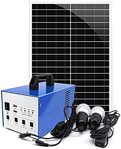 Generador solar Generador multifunción para exteriores Estación de energía portátil Fuente de alimentación móvil portátil Interfaz USB dual Sistema integrado 10W