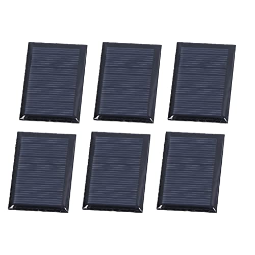 Kadimendium Módulo de Panel Solar, 300ma 0.15W 5V Células Solares Pequeñas de Polisilicio para Proyectos de Bricolaje