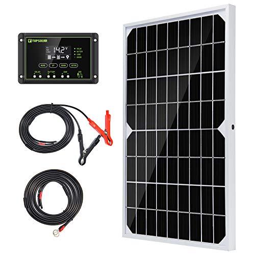Kit de panel solar monocristalino TP Solar Solar T05M10C10W-1 con cargador solar 10A