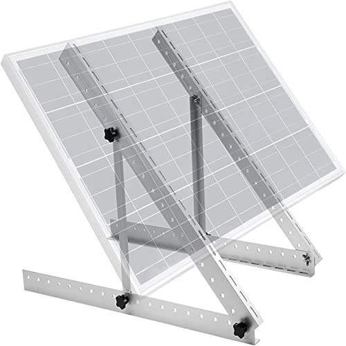 NEYOMID Soporte Panel Solar Tejado,Soportes De Inclinación Del Panel Solar Con ángulo Ajustable Para RV,Sistema De Techo Fuera De La Red,Se Aplican A Kesser,Eco-Worthy,Panel Solar Renogy
