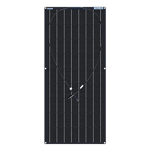 QAZNHODDS 2x120W Kit de Panel Solar 12V 24V Carga de batería Células monocristalinas Células monocristalinas Paneles PV Flexibles Sistema de energía Solar para automóvil RV Boat Home,120w
