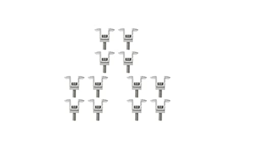 RANRAO 12 Unids 30/35/40mm no ajustables Panel Solar Soporte Abrazaderas de Media Tensión Solar FV Soportes