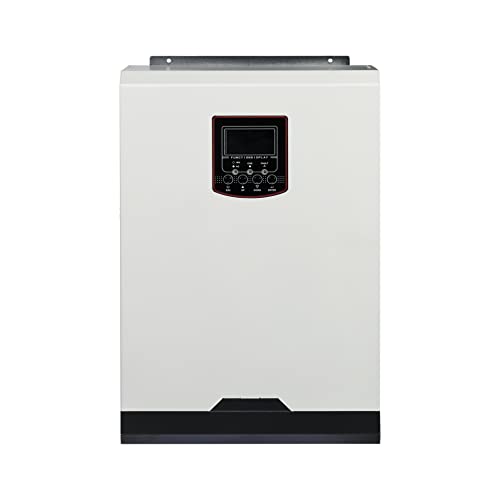 SHANG-JUN Inversor híbrido Solar 3500W 220 5 0a pwm 3 Inversor de Onda sinusoidal Pura KVA 50Hz 6 0hz Sistema Inversor Off-Grid Inverter 24V Home System Uso doméstico Solar