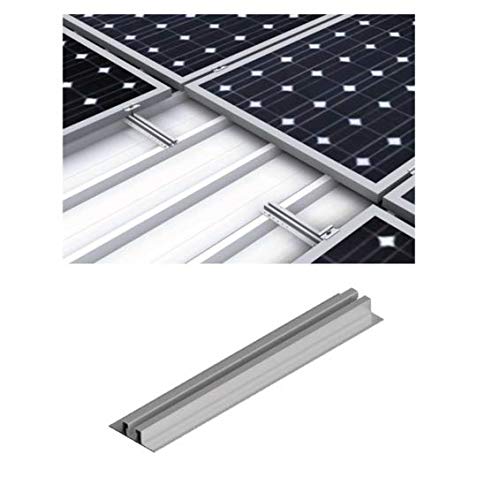 Sunne Solar - Kit de Soporte Coplanar para chapa, de 1 módulo, en posición vertical, para placas solares, panel solar, placa foltovoltáica