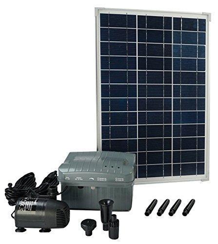 Ubbink Bomba Solarmax, con Panel Solar y batería-acumulador incluidos, 1.000 L, Multicolor, 1x1x1 cm, 1351182