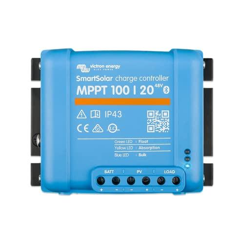 Victron Smart Solar MPPT 100/20 - Regulador de carga para caravana y yate, incluye Bluetooth