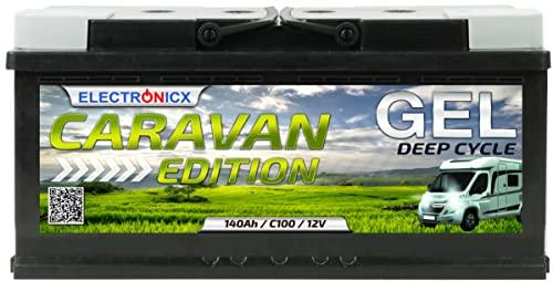 12v GEL batería 12v 140Ah Electronicx Caravan Edition batería solar 12v suministro de batería solar 12v gel caravana batería camper gel 12v 140ah batería solar