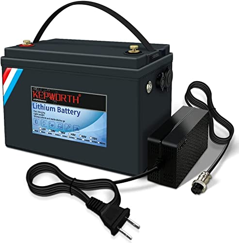 Batería de 12V 100 Ah LiFePO4, 100A BMS, batería de Litio Recargable hasta 7000 Veces de Ciclo Profundo, para Sistema Solar, RV, Barco, hogar, Camper