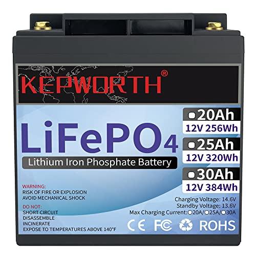Batería de 12V 30AH ​​LiFePO4 Grado A Celdas con ciclo profundo BMS más de 10000 veces, adecuado para solar, RV, remolque, motor de arrastre, barco, serie de soporte y paralelo