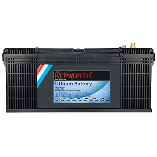 Batería de 36V 100AH ​​LiFePO4 Grado A Celdas con ciclo profundo BMS más de 10000 veces, adecuado para solar, RV, remolque, motor de arrastre, barco, serie de soporte y paralelo