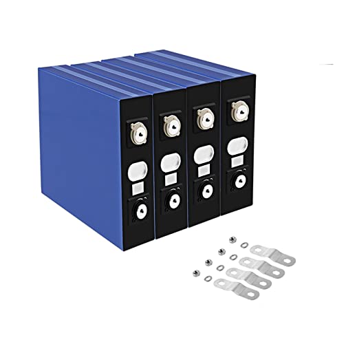 Batería de Litio 3,2 V 200Ah LiFePO4 batería Grado A batería de Hierro de Litio Recargable DIY 12V 24V 48V RV Barco Sistema Solar (Color : 24pcs 3.2V200Ah)