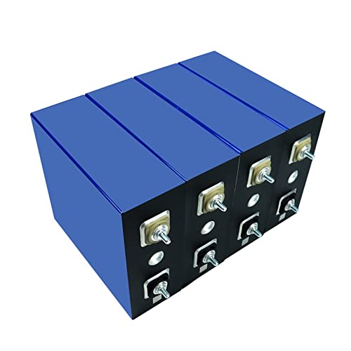Batería de Litio 3.2V 280Ah Lifepo4 Batería Recargable 12V 24V 48V Grado A Células prismáticas de Hierro de Litio Solar (Color : 4Pcs 280AH)