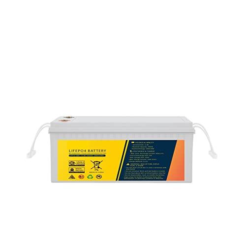 Batería de Litio Sistema de generación de energía fotovoltaica de Almacenamiento de energía Solar Batería de fosfato de Hierro y Litio RV 12.8V300AH