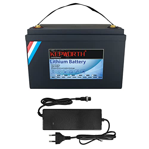 Batería LifePo4 de 12 V y 100 Ah de ciclo profundo con BMS para Trolling Motor Solar Caravana Electrodomésticos Marine Golf Carros