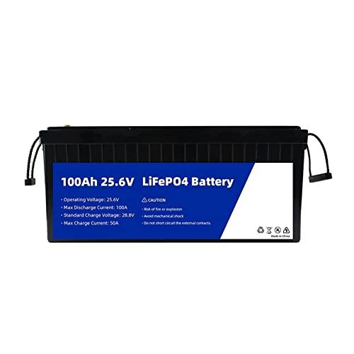 bateria Litio Batería LiFePo4 de 12V Bulit-in BMS 100Ah 200AH 24V batería Recargable de fosfato de Hierro y Litio for Chico Scooters Barco EV (Color : 1PCS-03)