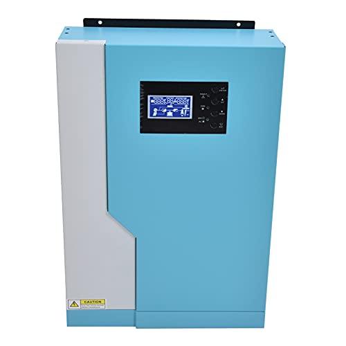 Cargador Inversor Solar, Pantalla LCD Inversores Híbridos MPPT Protección de Circuito con Botones Configurables para Computadora Personal para Electrodomésticos(MPS-V-PLUS-3.5KW)