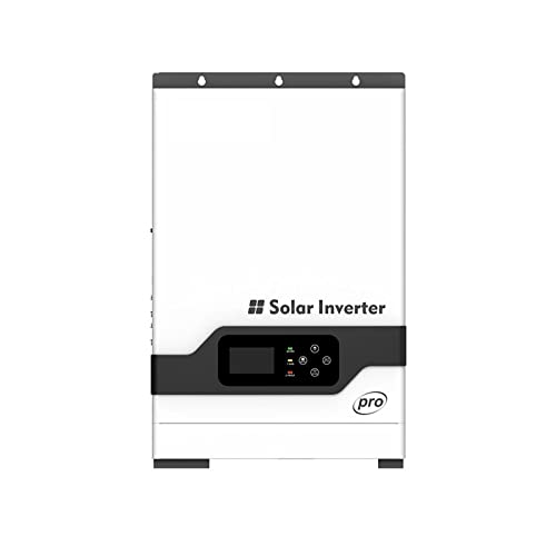 EKORAS inversor 24VDC 3KW 450V PH1800 Pro On Off Grid Inversor Solar híbrido Entrada PV 3000W Grid Tie MPPT 80A Controlador de Carga (Color : 3KW with A, Size : 24V_220-240V)
