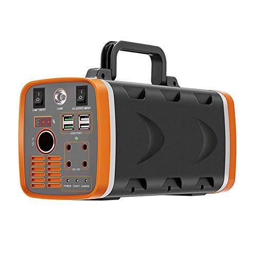Estación de energía portátil 288Wh/500W Paquete de batería de Iones de Litio con Salida de CA para el hogar Camping al Aire Libre Aventura Viajes Pesca Energía de Respaldo