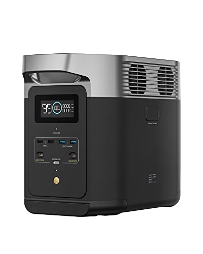 Estación de Energía Portátil EcoFlow DELTA 2 con capacidad ampliable de 1 a 3 kWh, batería LFP, carga rápida, uso como generador solar para alimentación de reserva en casa, camping y autocaravanas