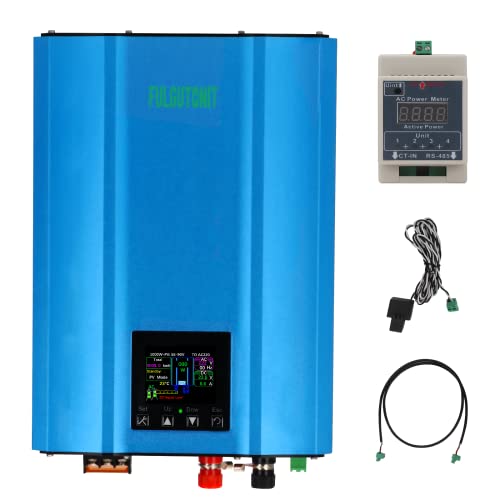 Fulgutonit 1000W Inversor Solar con Sensor Limitador de Potencia, MPPT Grid Tie Inversor de Apoyo al Panel Solar / 24V Módulo de la Batería, la Salida de Onda Sinusoidal Pura (220V / 50Hz).
