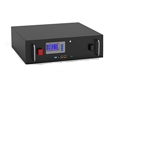 HengYun art Batería de Litio Paquete de batería LiFePO4 48V 100AH ​​51,2 V 5KW batería Solar de Litio 6000+ ciclos RS485/CAN MAX 32 Paralelo for inversor LiFePO4 100AH (Color : 48V 100AH 5Kwh)