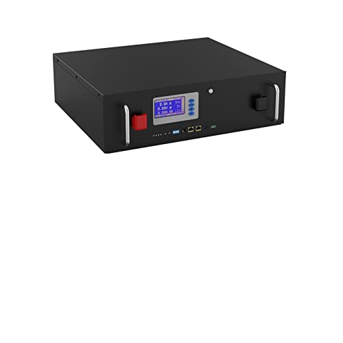 HengYun art Batería de Litio Paquete de batería LiFePO4 48V 100AH ​​51,2 V 5KW batería Solar de Litio 6000+ ciclos RS485/CAN MAX 32 Paralelo for inversor LiFePO4 100AH (Color : 48V 60AH 3Kwh)