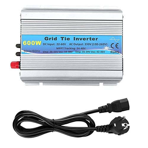 Inversor de energía Solar doméstico de Onda sinusoidal Pura de 600 W para TV, Aire Acondicionado, Lavadora, etc, electrodomésticos (AC 220-240V)
