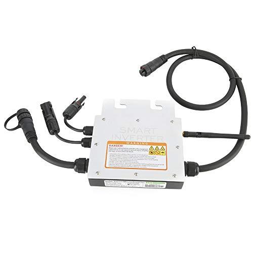 Inversor Micro Solar de 200W MPPT, Inversor de Conexión a Red Impermeable IP65 Suministro Eléctrico 18-50VDC a 120/230VAC Convertidor de Microinversor Inteligente de Conexión Red con Antena 2.4G(230V)