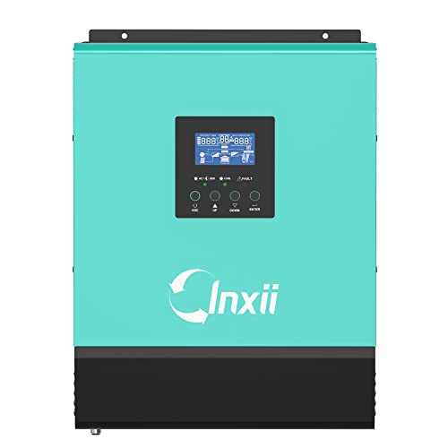 Inxii inversor hibrido 3000w controlador solar 50A PWM 4 tipos funcionamiento carga solar, prioridad actual, prioridad solar, carga híbrida convertidor 24v 220v