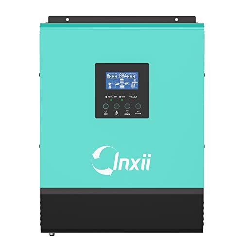 Inxii inversor hibrido 3000w controlador solar 50A PWM 4 tipos funcionamiento carga solar, prioridad actual, prioridad solar, carga híbrida convertidor 24v 220v