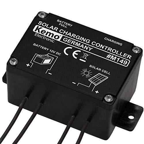 Kemo M149N - Regulador de carga solar (12 V CC, 10 A, 20 A)