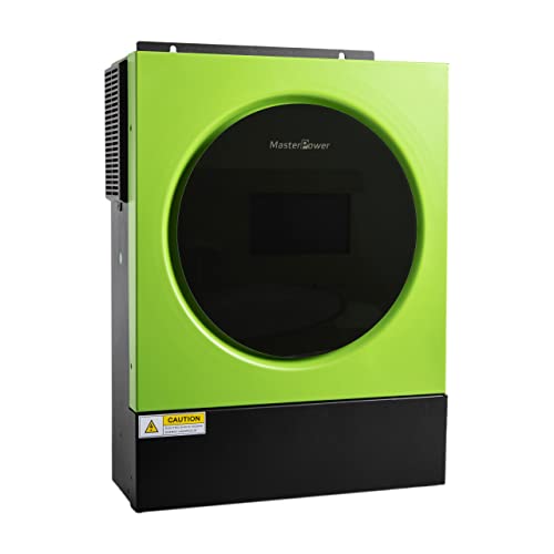 Master U-Power Inversor Solar Hibrido 3600W 24V V4, MPPT 120Ah 4000W en Paneles con WiFi Integrado, Verde, UM3V4