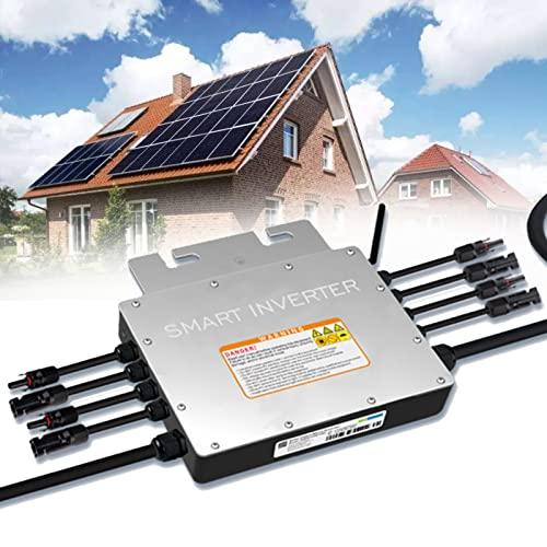 Micro Inversor De ConexióN A Red Solar,Inversor De EnergíA De Micro Inversor De Onda Sinusoidal Pura Inversor De EnergíA Solar,24-40V Cc A 120/230V Ca,Con ProteccióN Contra Fallas Del MóDulo,1000W