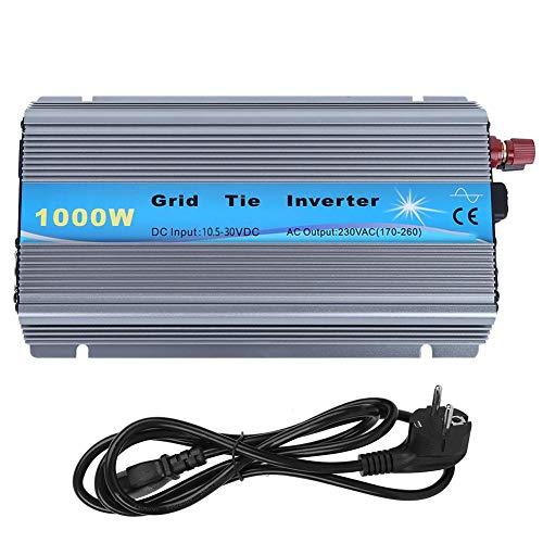 Microinversor, 1000W Entrada 10.5-30V Salida 230V Inversor de conexión a red, Solar Pequeño Micro conectado a la red Equipo(EU Plug 220V)