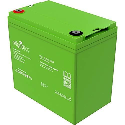 Offgridtec C10 Gel batería solar batería, 50 Ah, 12 V, 1 pieza, 007565