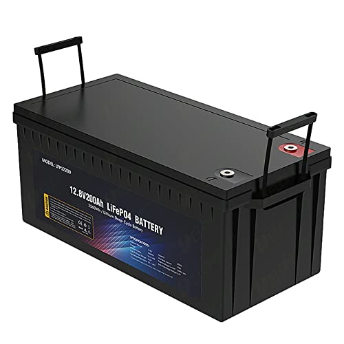 QMRePow, Batería LiFePO4 12V 200AH-7AH Batería de litio Fuente de alimentación portátil Batería de litio(3000+ ciclo RV,Generación de energía solar, Hogar fuera de la red) con cargador,Size: 12V200Ah