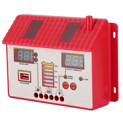 Regulador De Carga Solar USB, Regulador De Carga Solar （LED-1220 Placa De Circuito PCB De 12 / 24V Conveniente para Varios Productos Electrónicos con Interfaces USB(B (50A))