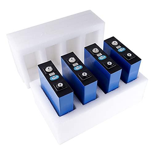 RIYIFER Batería Recargable de Ciclo Profundo LiFePO4 de Hierro de Litio de 12 V y 200 Ah, más de 3000 ciclos, 500 amperios máx RV, Solar, Marino, terrestre,4pcs,3.2V/200Ah