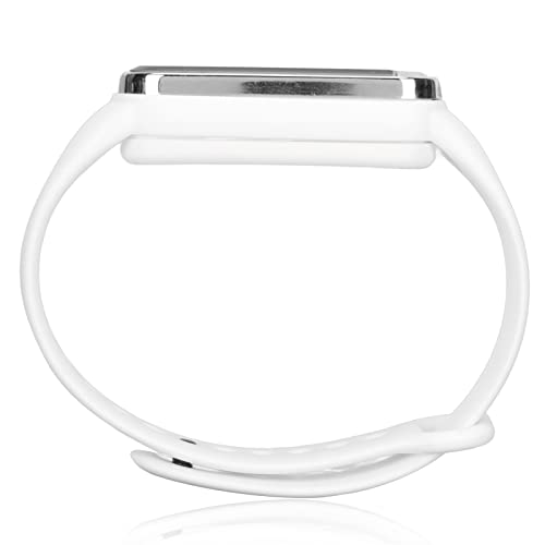SALUTUYA Reloj Digital, Reloj de Pulsera Deportivo Ligero de Larga Duración de la Batería para Mujeres para Uso Diario para el Trabajo para Hombres(Blanco)