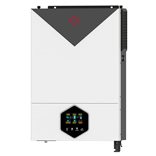 SOGTICPS 4.2KW On/Off-Grid Solar Híbrido Inversor 24VDC Onda Senoidal Pura AC220V Salida MPPT 140A Cargador Solar MAX PV Potencia 6200W Entrada con comunicación WiFi