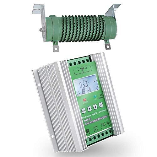 SolaMr 1000W MPPT Controlador de Carga Híbrido Solar Eólico 400W Solar y 600W Energía Eólica Controlador Híbrido de Carga 12V/24V Sistema de Identificación Automática de Voltaje