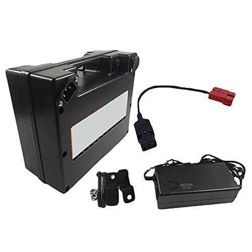 VARADOMO Batería de Scooter de Edad Avanzada LiFePO4 24V Silla de Ruedas eléctrica Celda de Litio 10AH 12.5AH 15ah 20ah 25ah 30ah BMS Incorporado con Cargador de 24V 3A Batería Recargable,24v,10 Ah