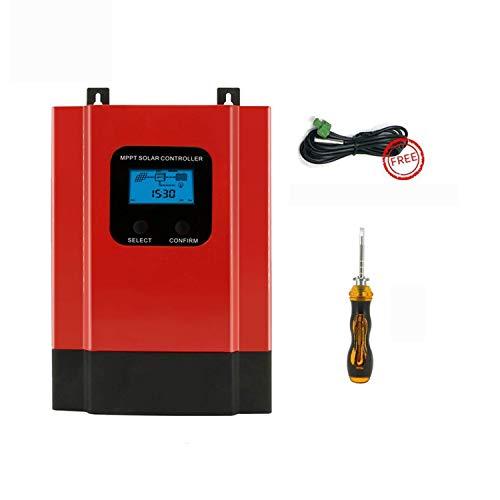 vFound 60A MPPT Controlador de carga solar 48V/36V/24V/12V Ajuste indicador de retroiluminación LCD inundado/sellado/gel/litio Regulador solar max. Entrada de 150V DC 3120W (60A)